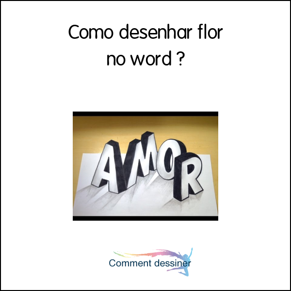 Como desenhar flor no word